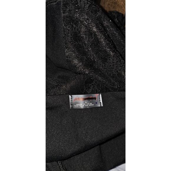 New Free People FP MOVEMENT Lace Me Up Onesie $118 Small Black - Picture 7 of 7